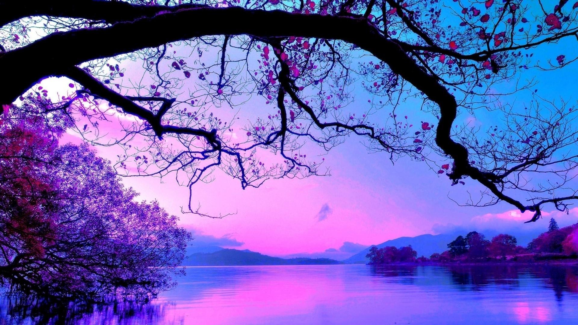 Blue and Pink Landscape Wallpapers Top Free Blue and Pink Landscape