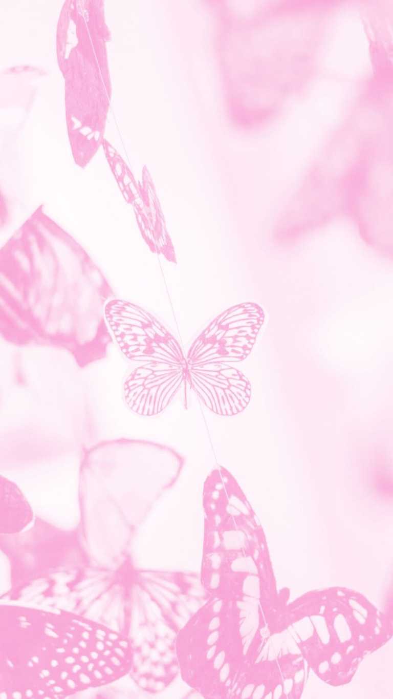 Pink Butterfly iPhone Wallpapers Top Free Pink Butterfly iPhone