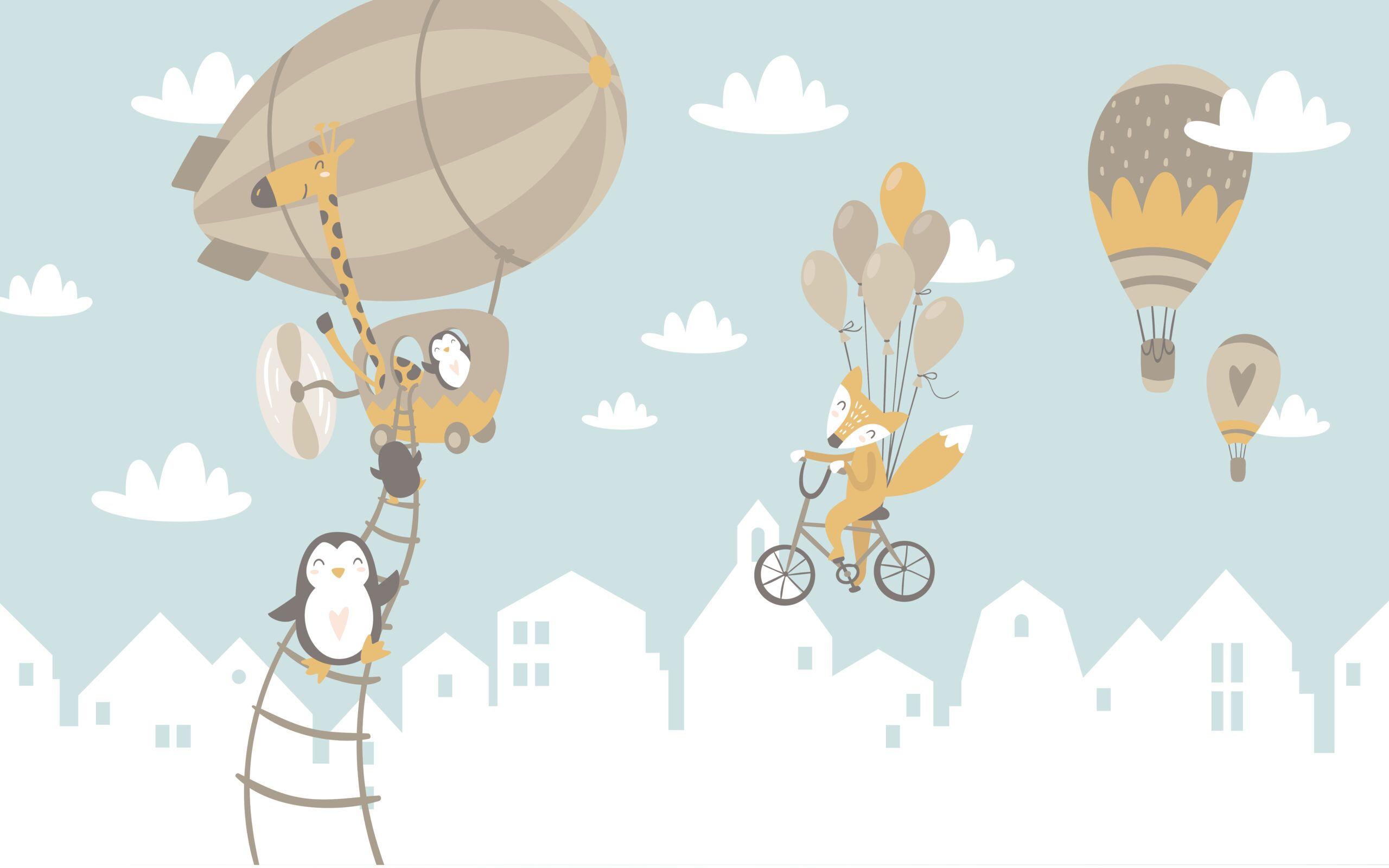 Cartoon Hot Air Balloon Wallpapers Top Free Cartoon Hot Air Balloon