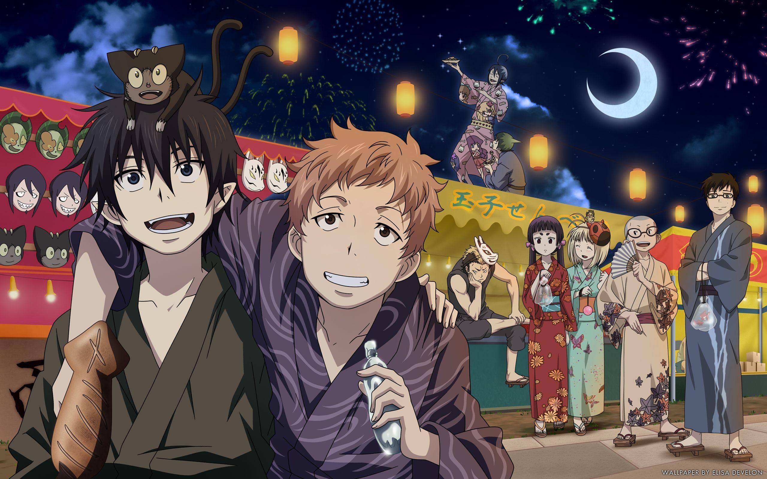 Blue Exorcist Christmas Wallpapers Top Free Blue Exorcist Christmas