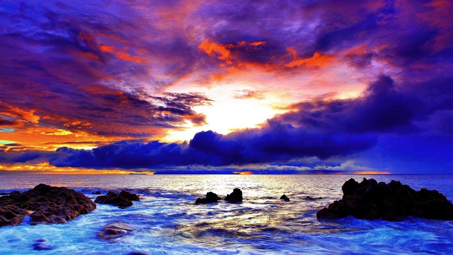 Blue and Purple Sunset Wallpapers Top Free Blue and Purple Sunset