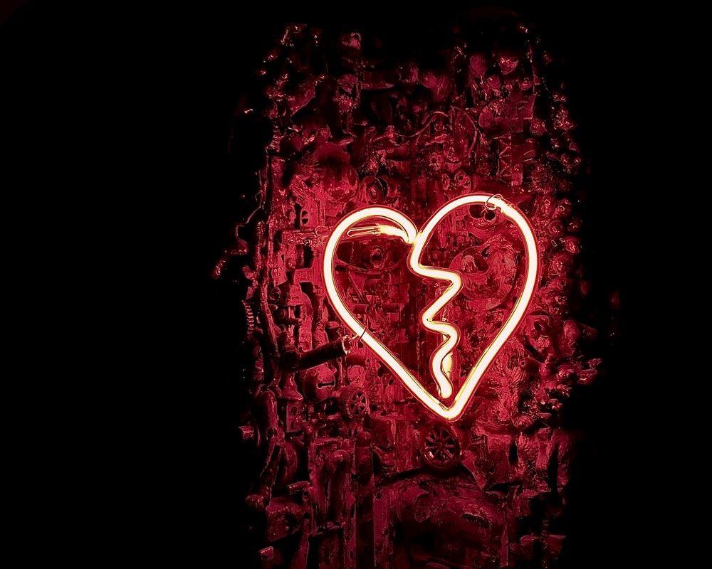 Broken Heart Neon Wallpapers Top Free Broken Heart Neon Backgrounds