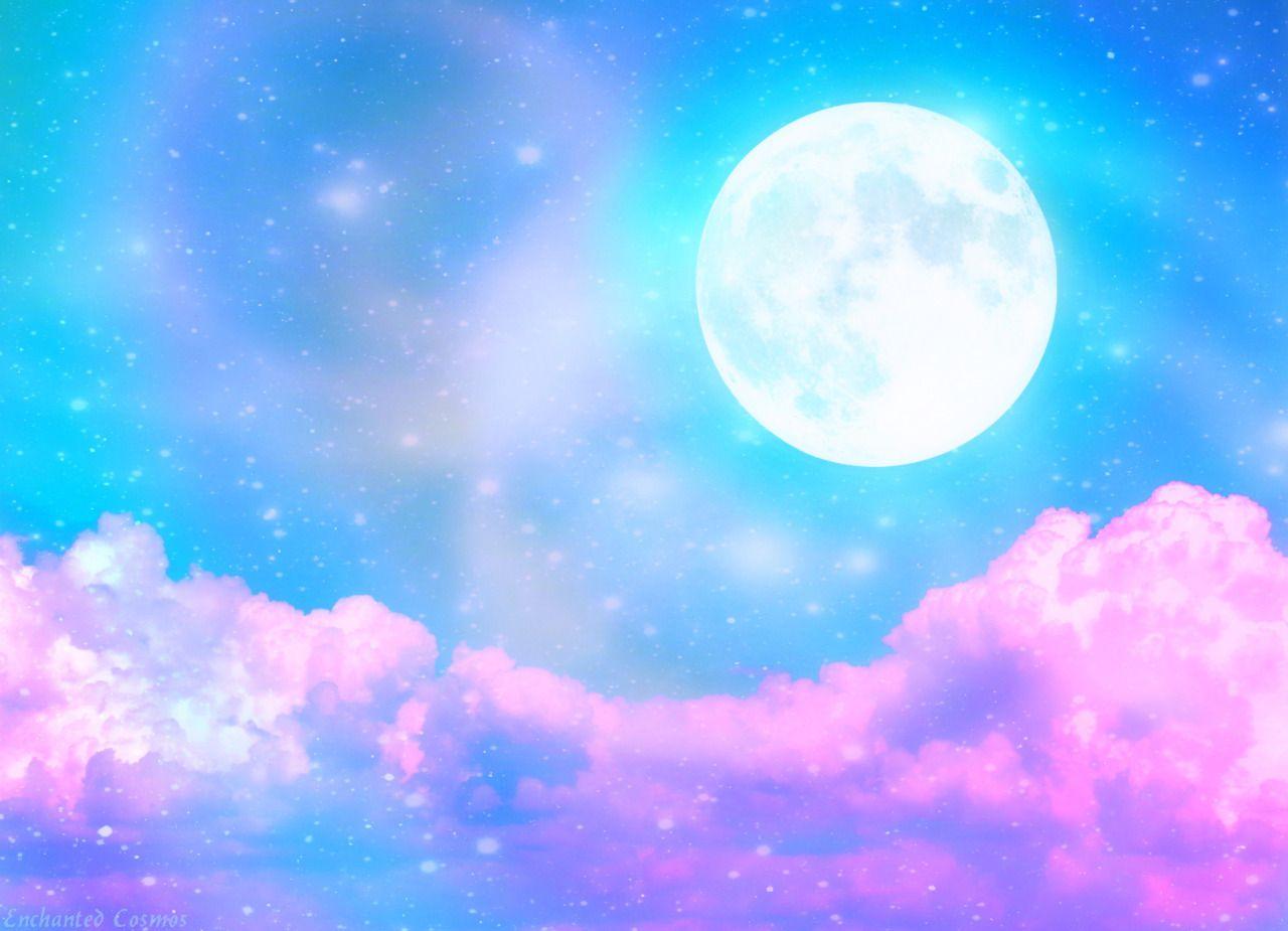 Pastel Moon Wallpapers Top Free Pastel Moon Backgrounds WallpaperAccess