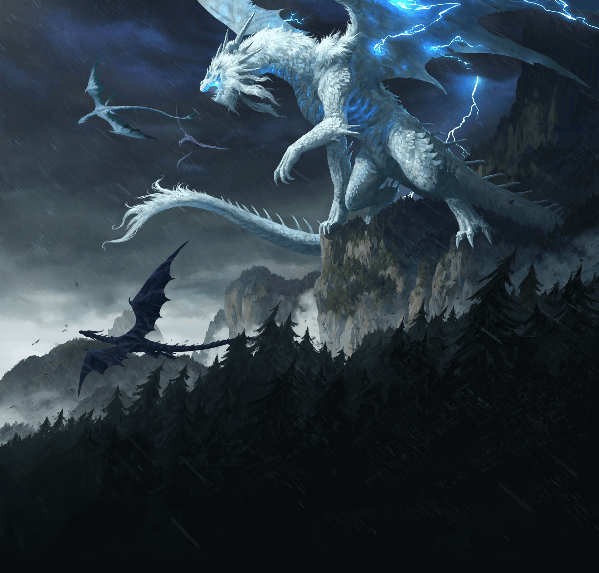 Storm Dragon Wallpapers Top Free Storm Dragon Backgrounds
