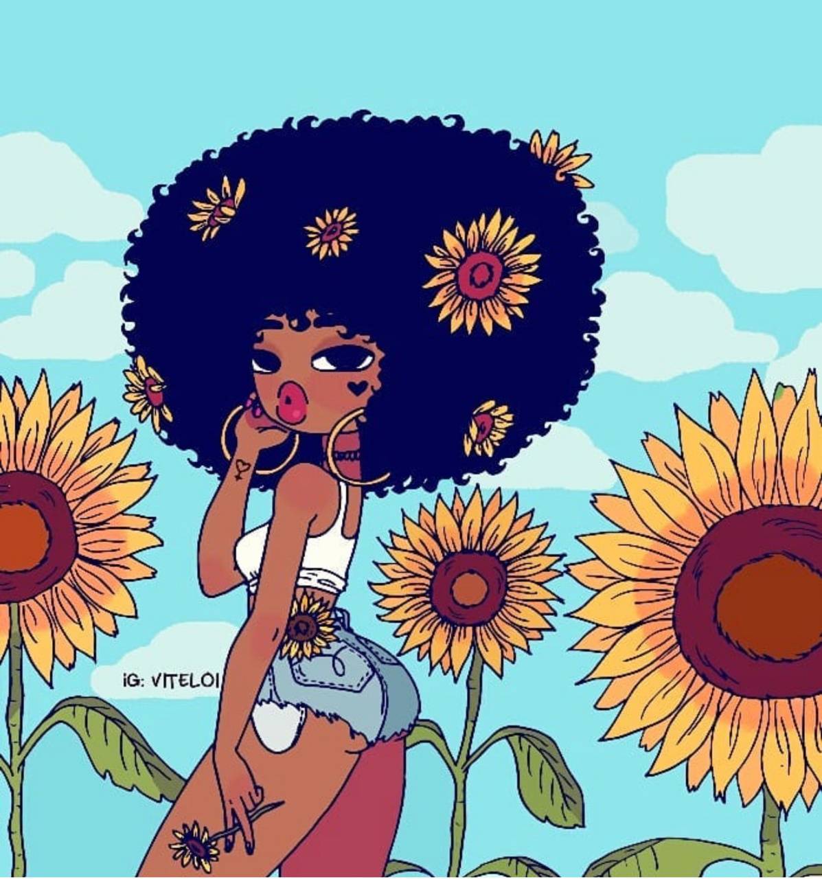 Afro Black Girl Wallpapers Top Free Afro Black Girl Backgrounds