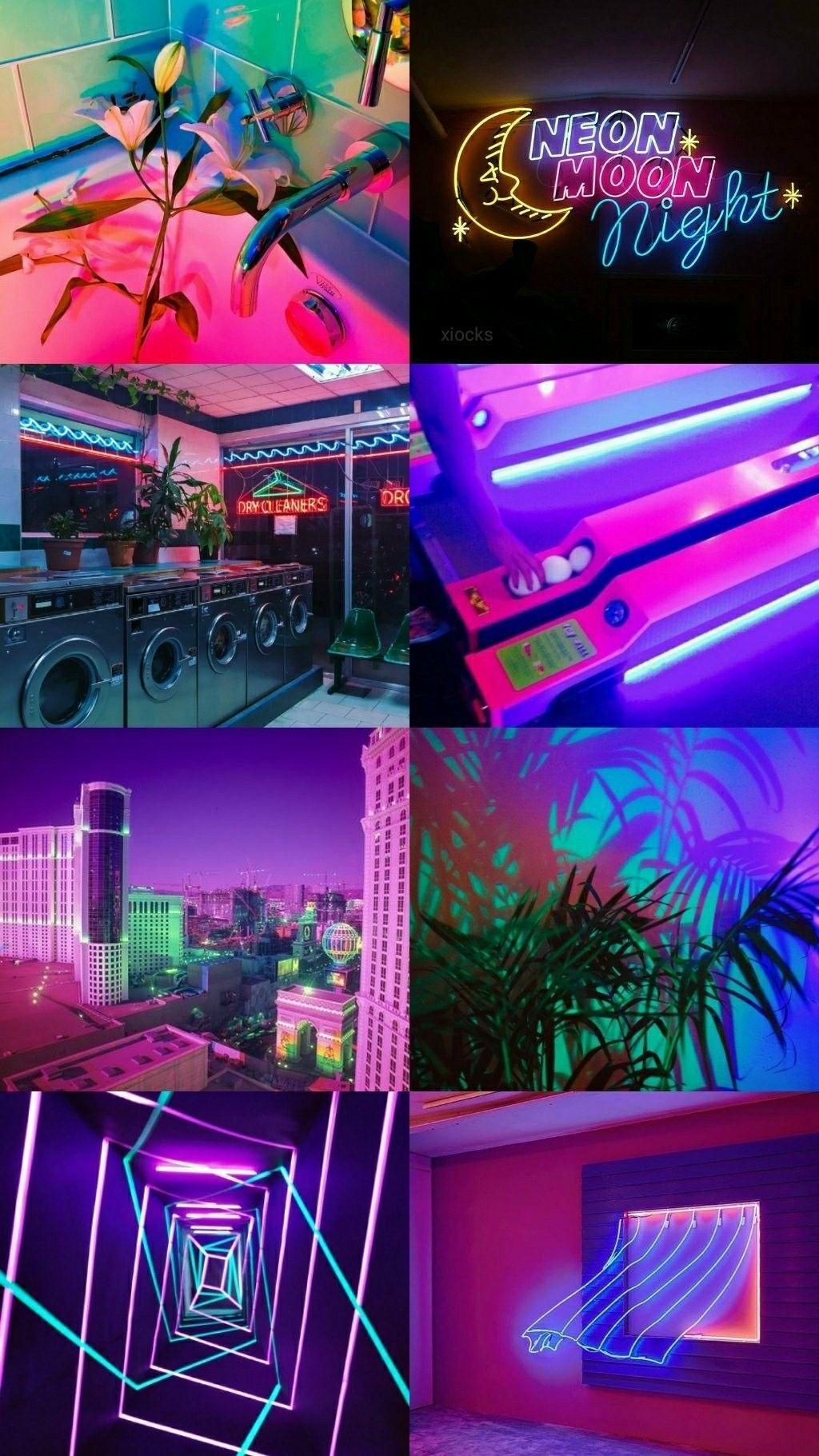 Rainbow Neon Aesthetic Wallpapers Top Free Rainbow Neon Aesthetic