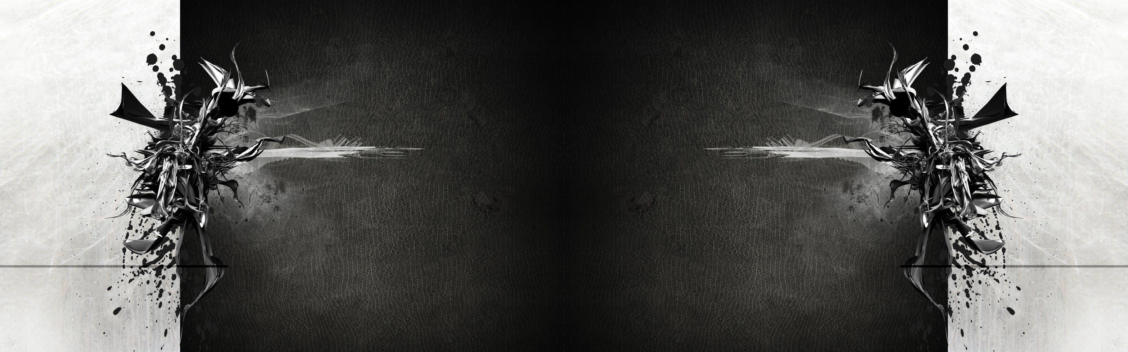 Black and White Dual Screen Wallpapers Top Free Black and White Dual