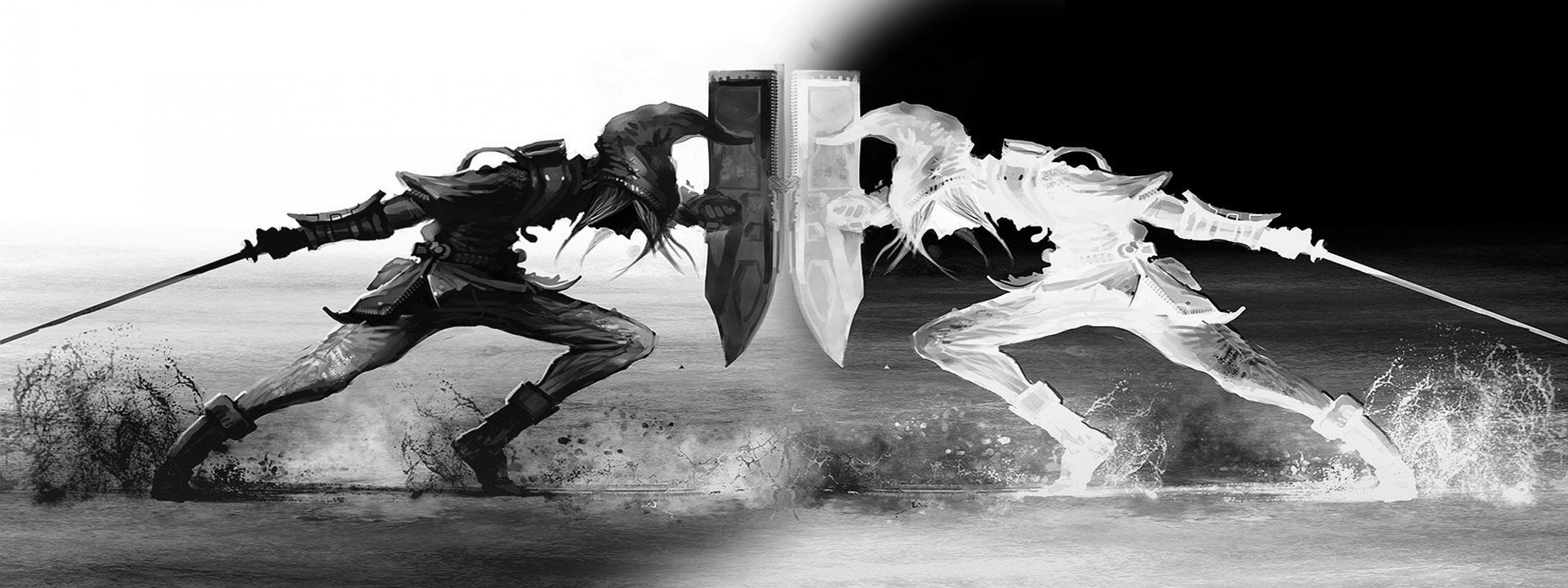 Black and White Dual Screen Wallpapers Top Free Black and White Dual