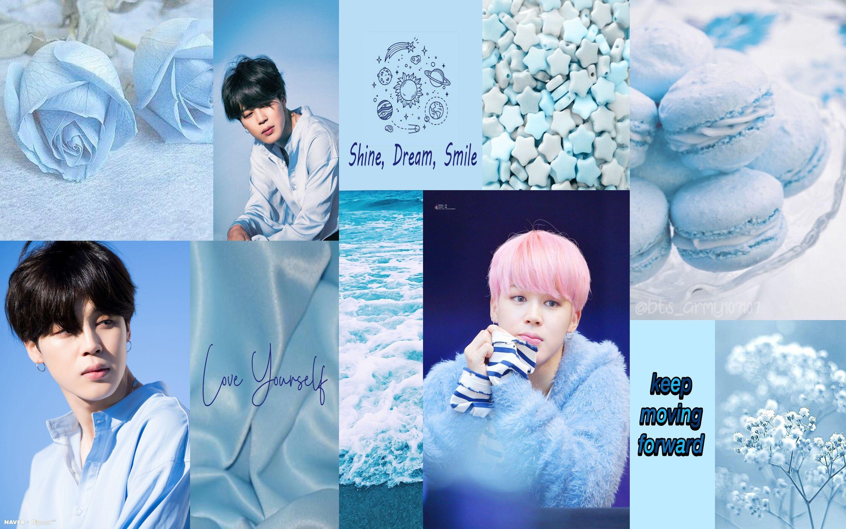 Blue Aesthetic BTS Desktop Wallpapers Top Free Blue Aesthetic BTS