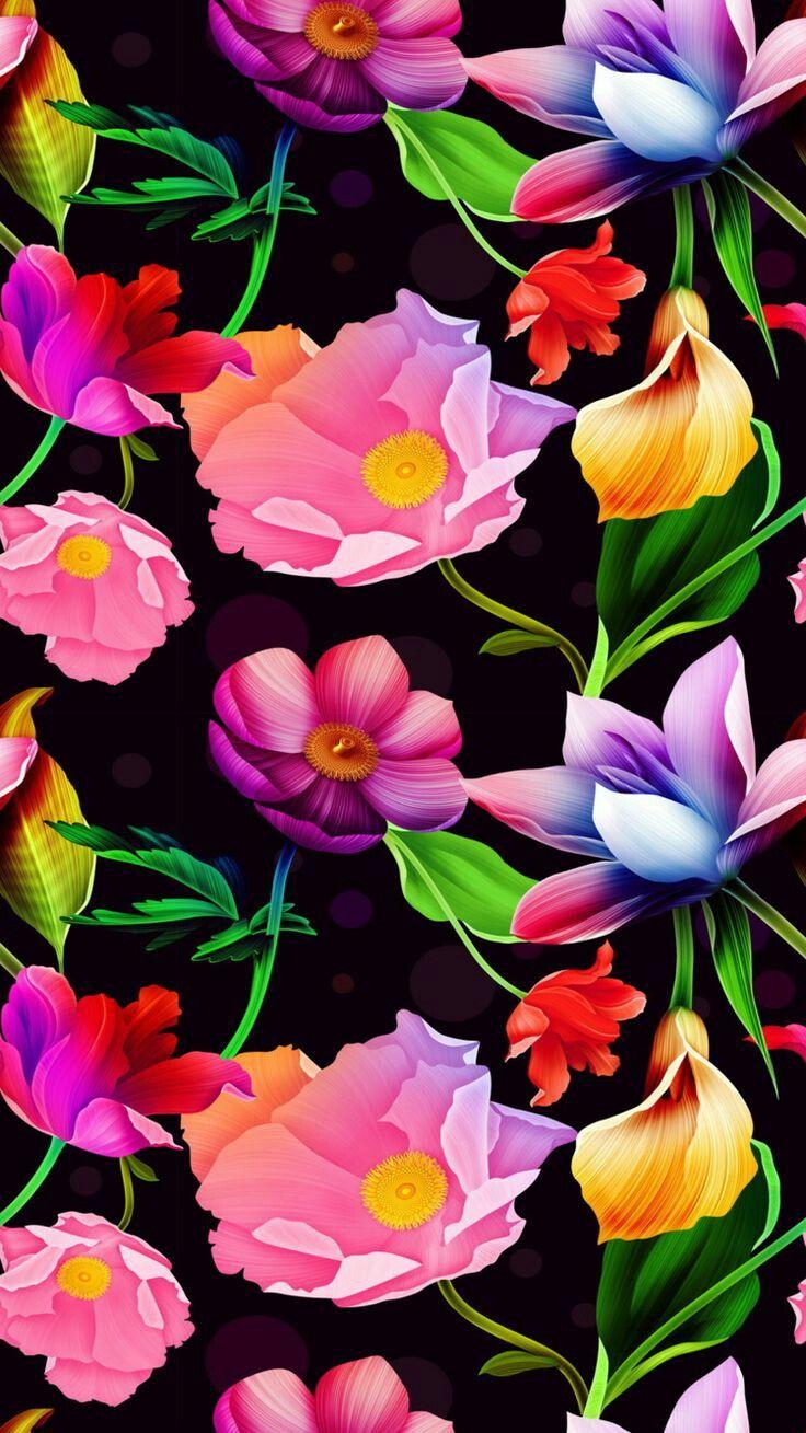 Flower Art iPhone Wallpapers Top Free Flower Art iPhone Backgrounds