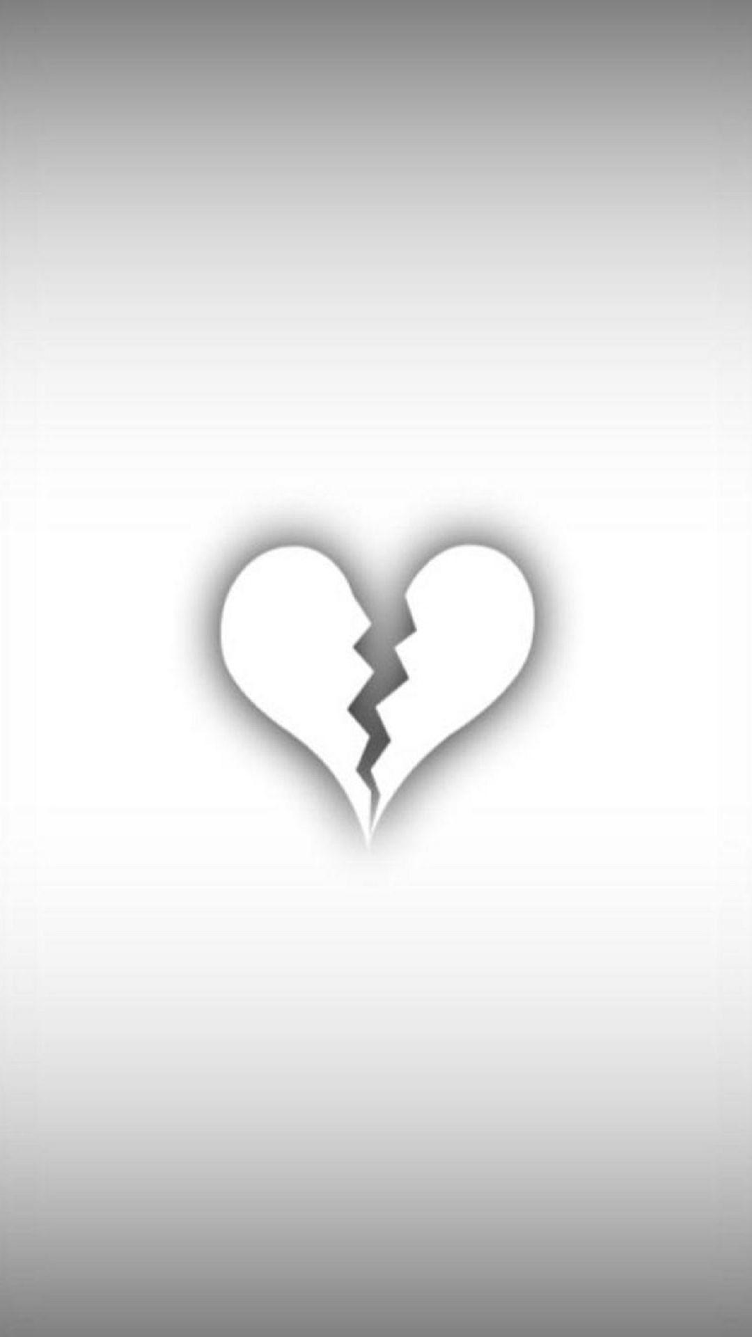 Black and White Broken Heart Wallpapers Top Free Black and White