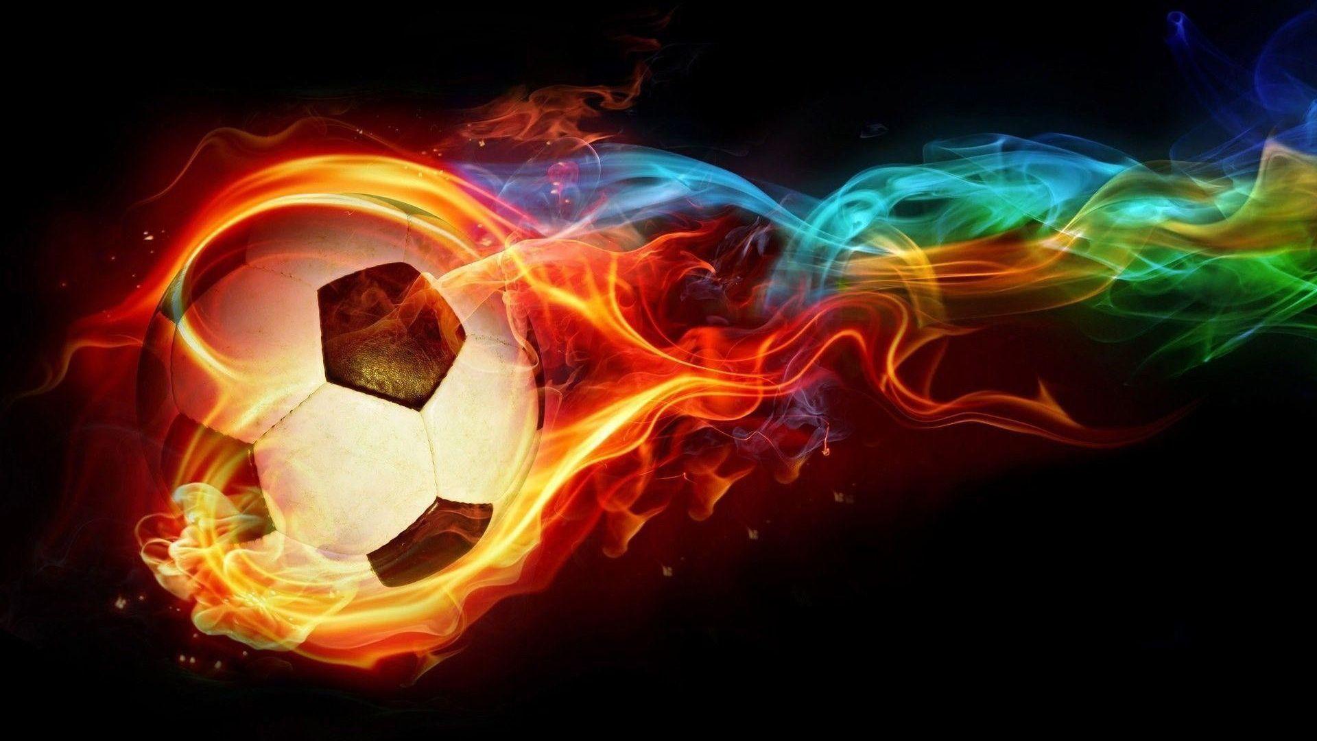 Football On Fire Wallpapers Top Free Football On Fire Backgrounds