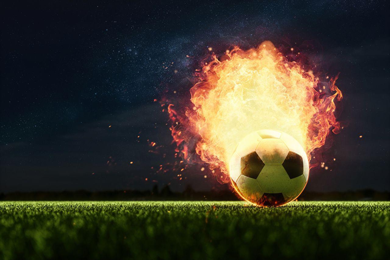 Football On Fire Wallpapers Top Free Football On Fire Backgrounds