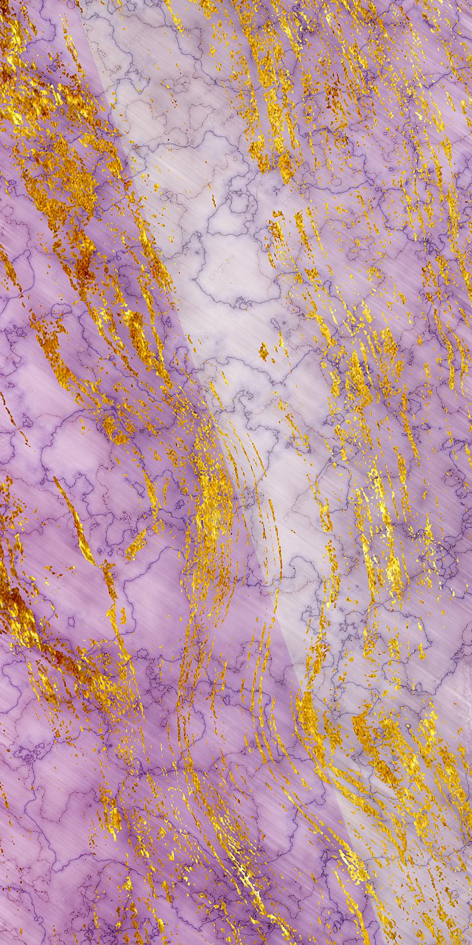 Purple Gold Marble Wallpaper