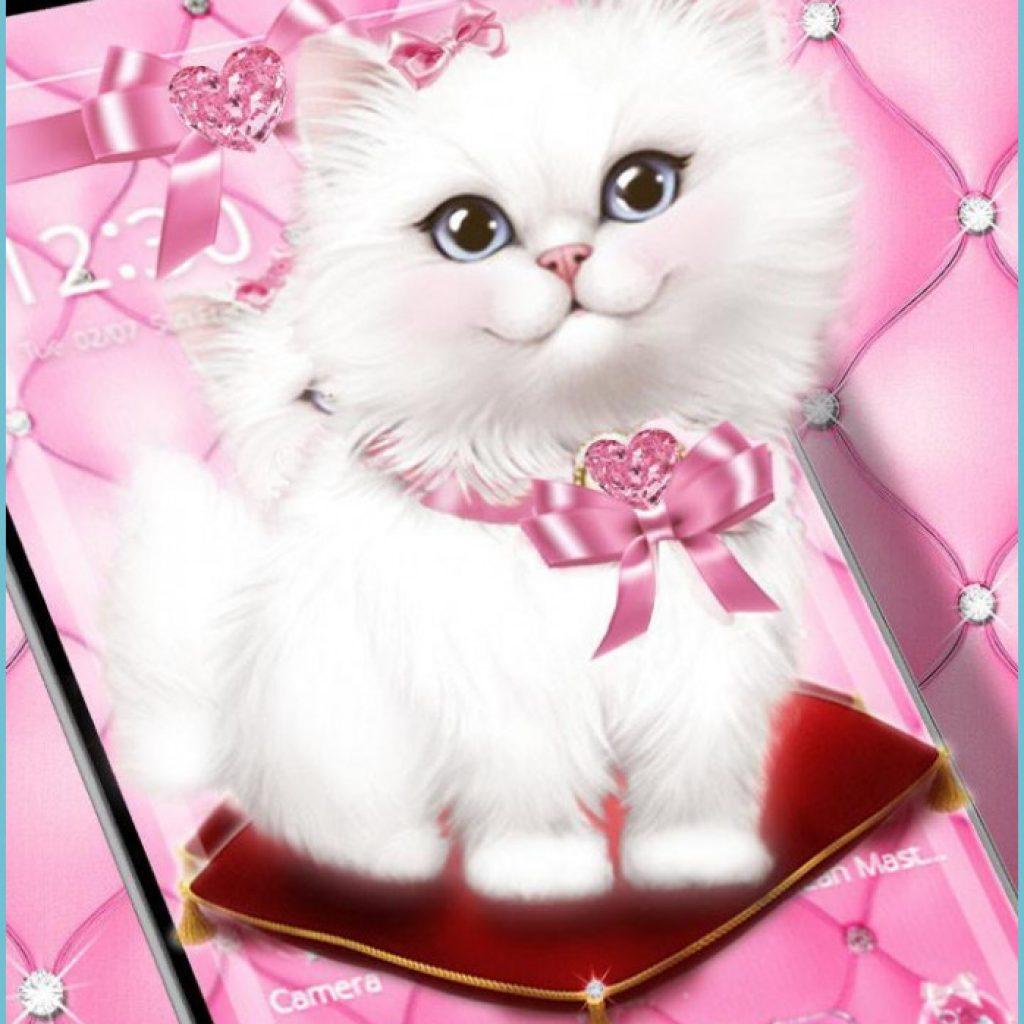 Cute Pink Cat Wallpapers Top Free Cute Pink Cat Backgrounds