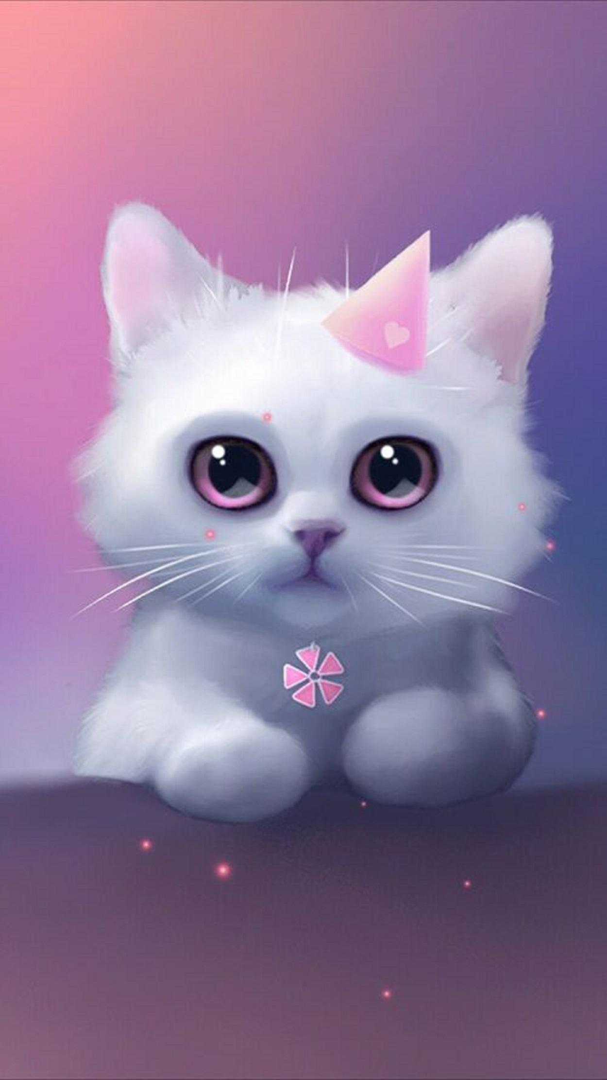 Cute Pink Cat Wallpapers Top Free Cute Pink Cat Backgrounds