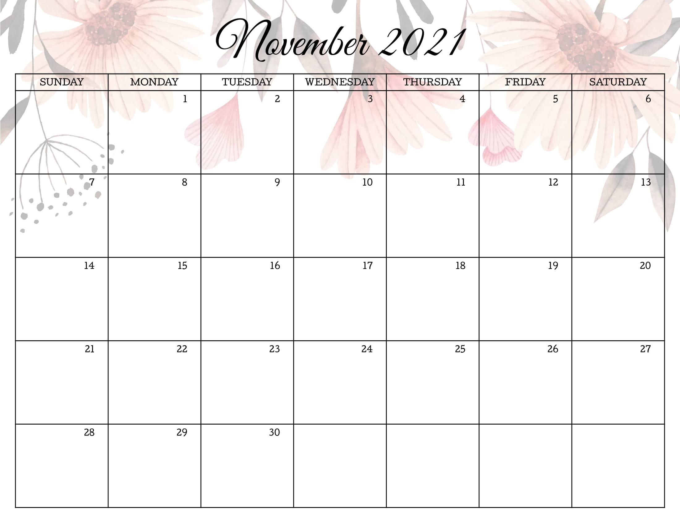 November 2021 Calendar Wallpapers Top Free November 2021 Calendar