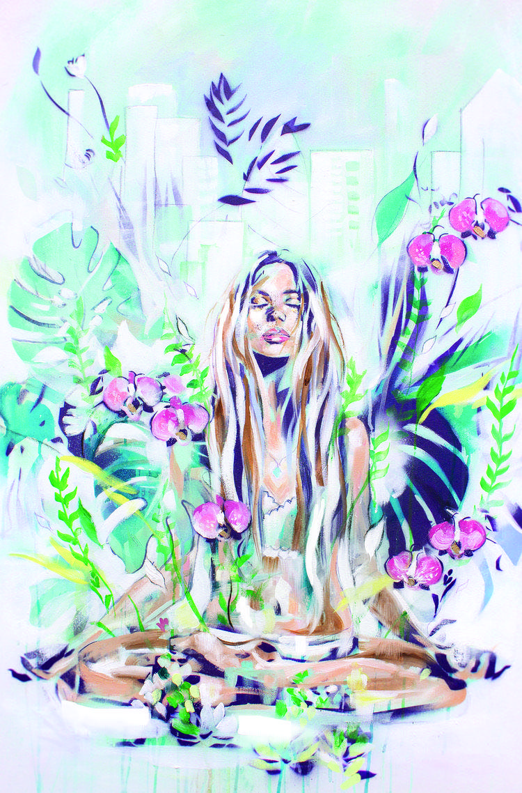 Yoga Art Wallpapers Top Free Yoga Art Backgrounds WallpaperAccess