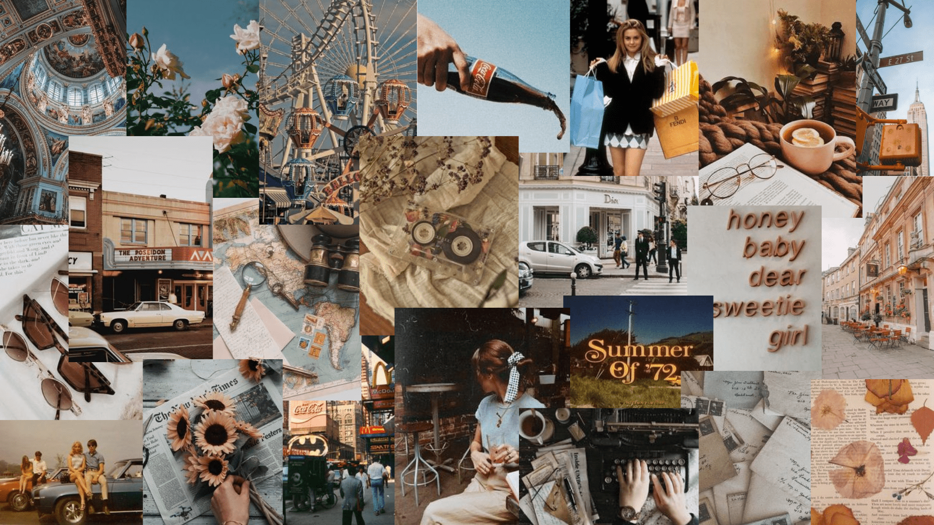 Vintage Collage Desktop Wallpapers Top Free Vintage Collage Desktop