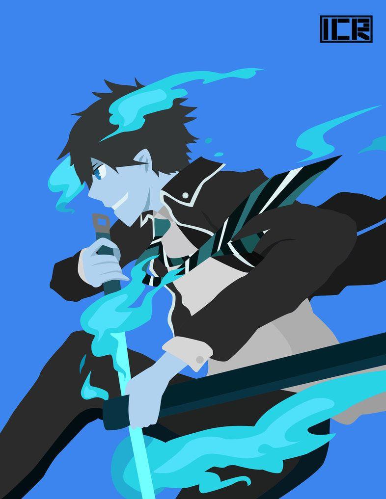 Blue Exorcist Minimalist Wallpapers Top Free Blue Exorcist Minimalist