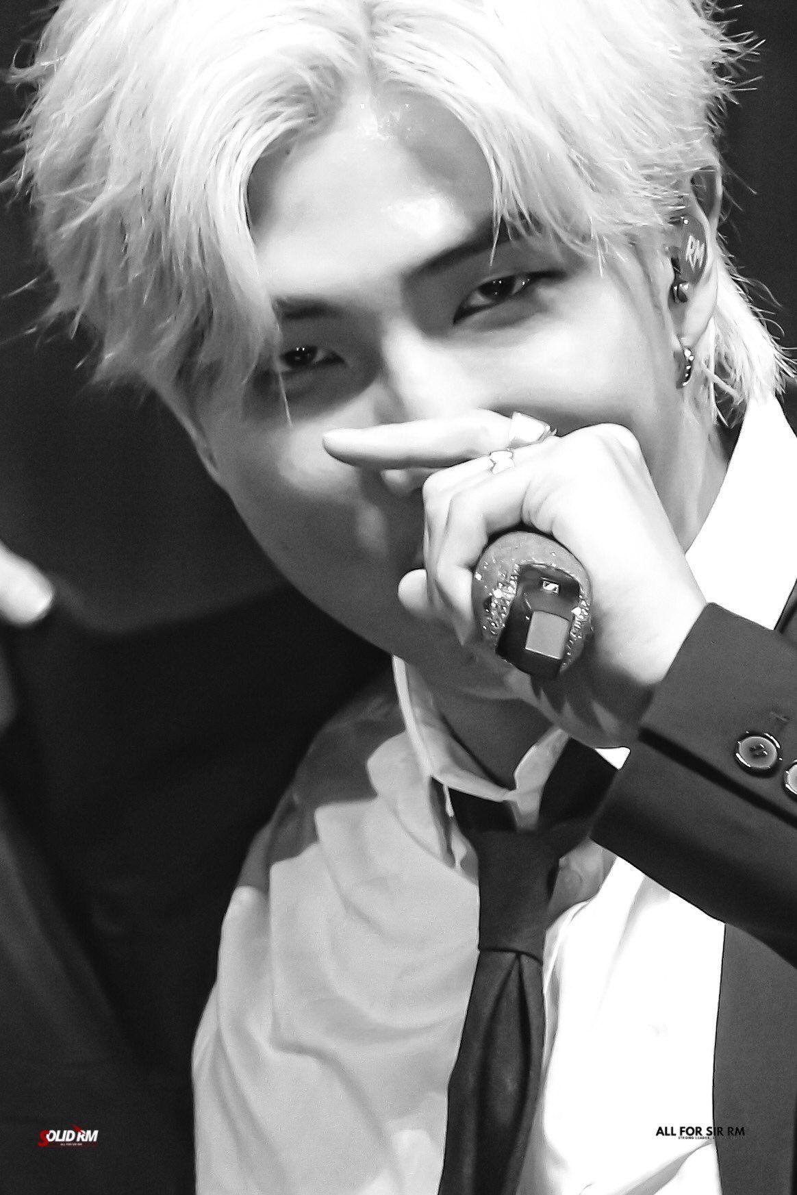 BTS RM Black and White Wallpapers Top Free BTS RM Black and White