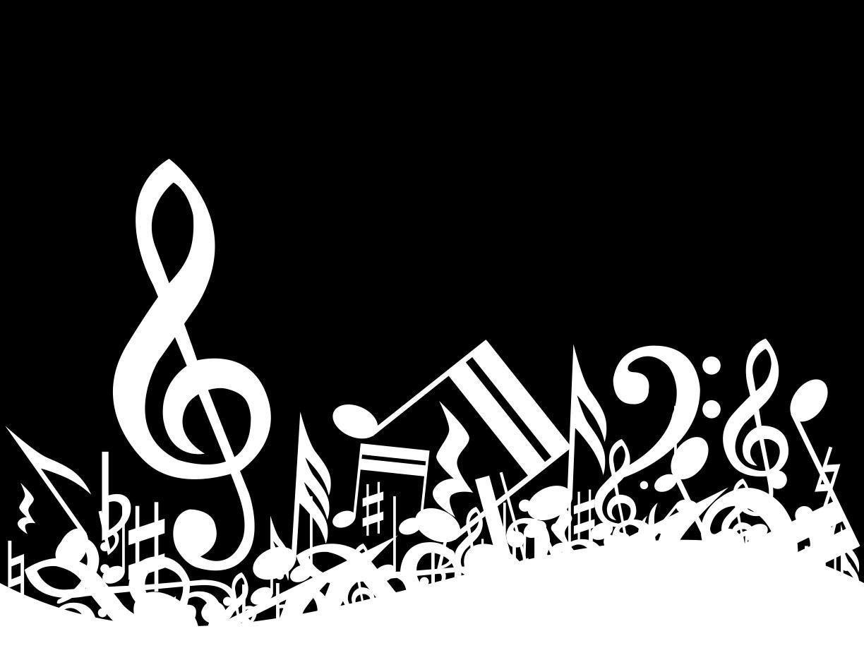 Black And White Wallpaper Music Notes