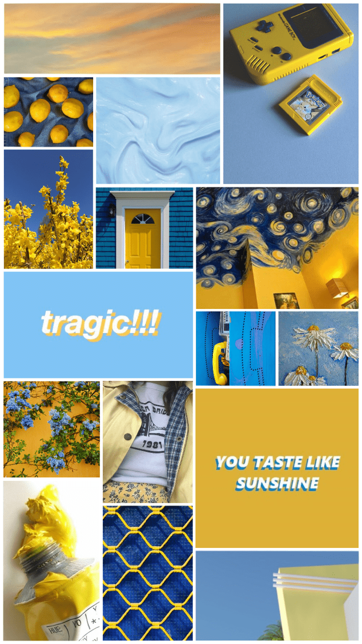 Blue and Yellow Aesthetic Wallpapers Top Free Blue and Yellow