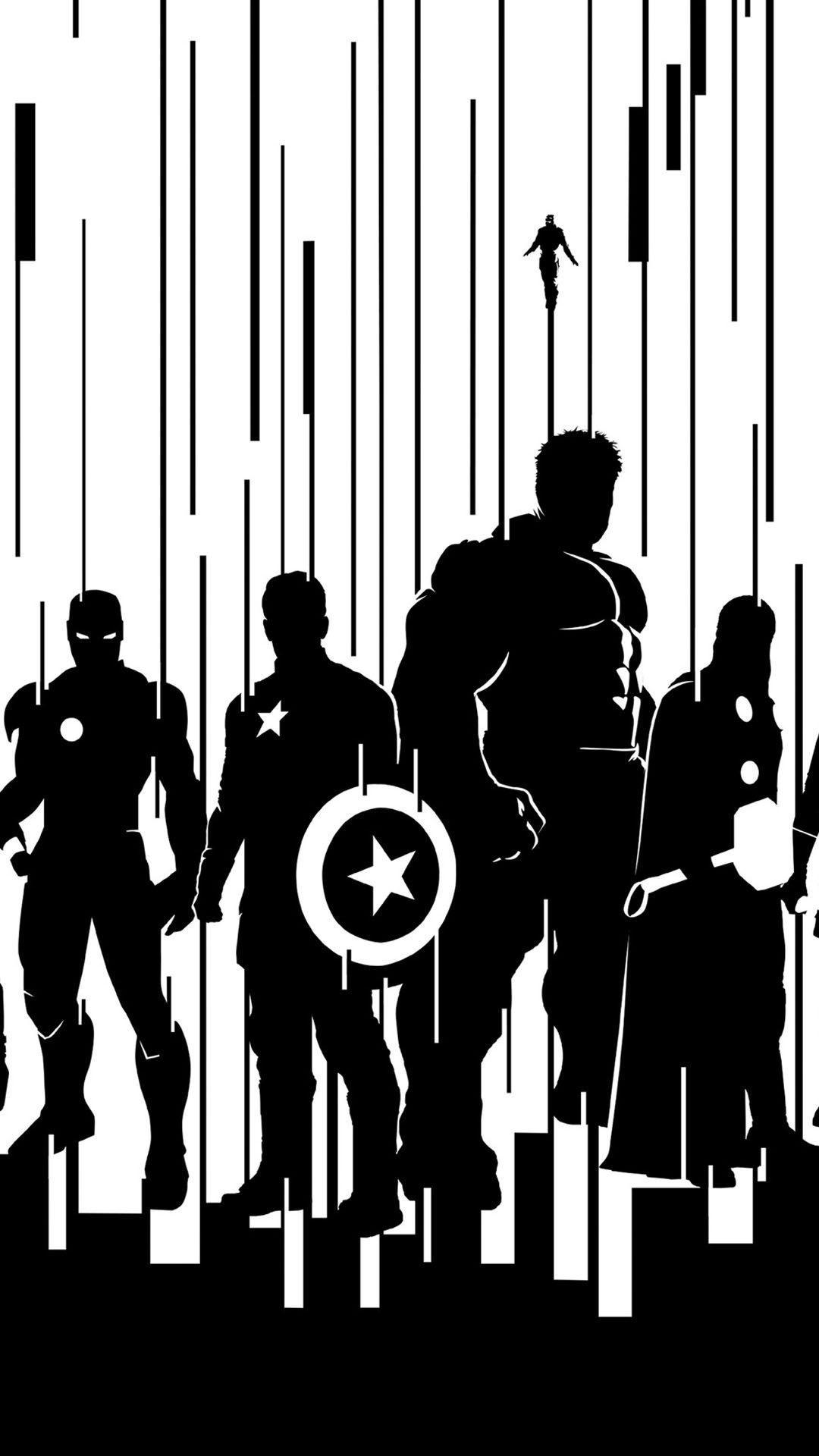 Avengers Black and White Wallpapers Top Free Avengers Black and White