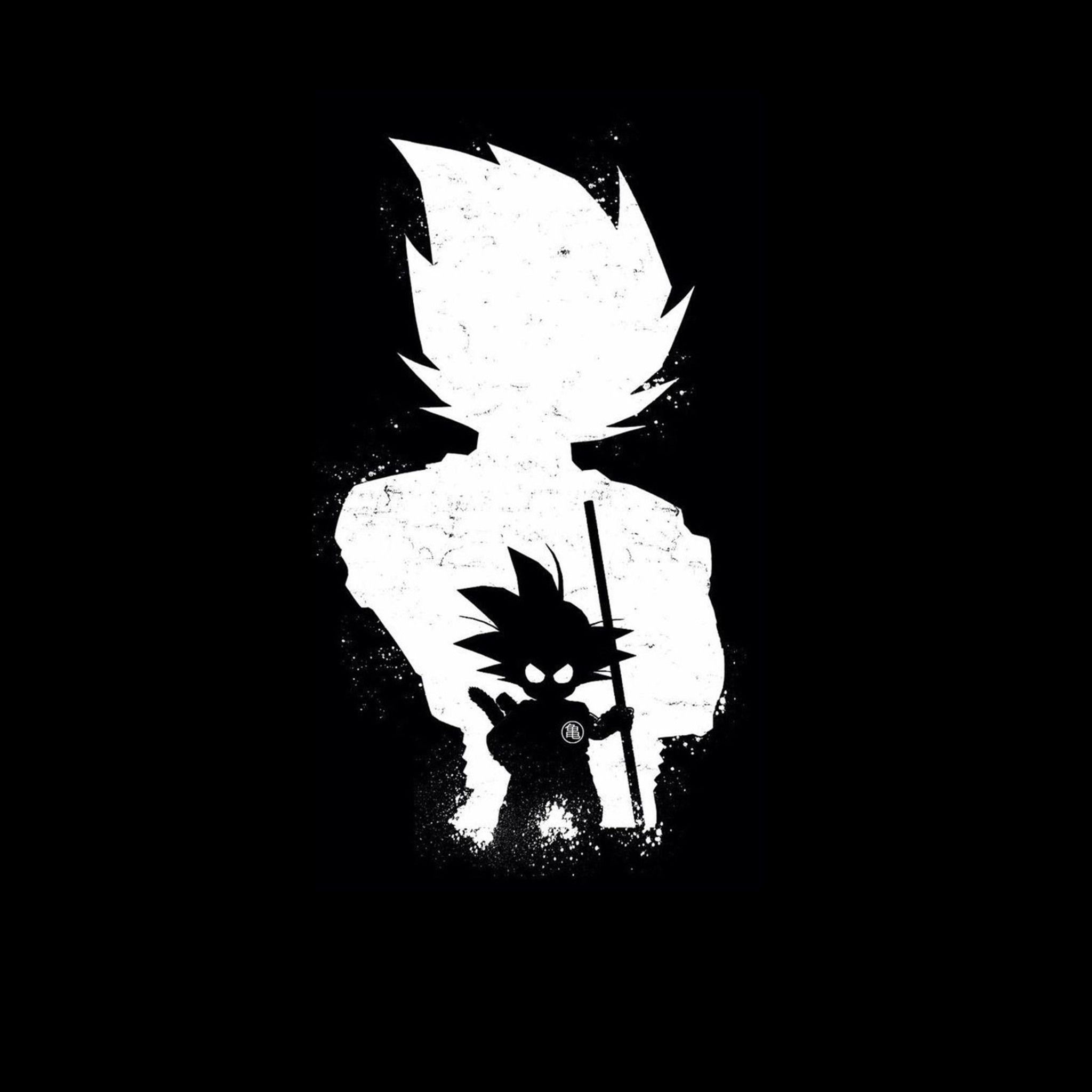 Black and White Goku Wallpapers Top Free Black and White Goku Backgrounds WallpaperAccess