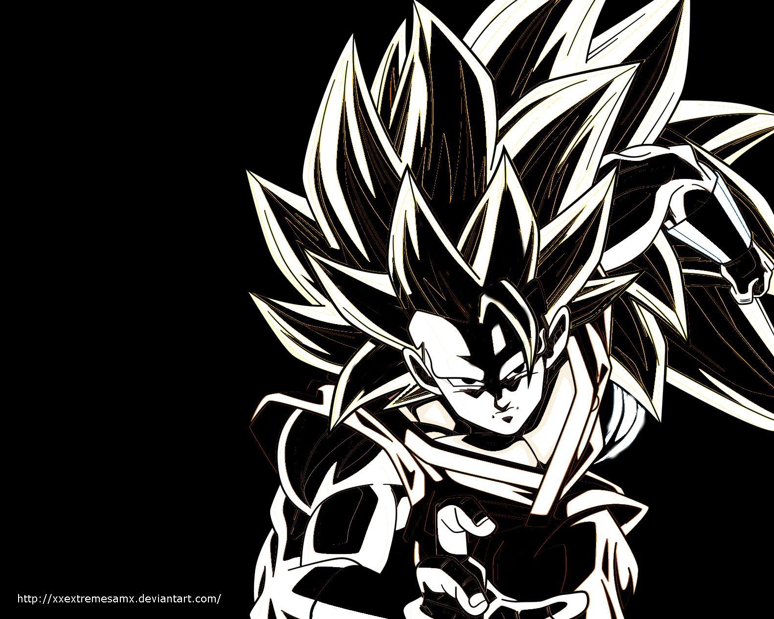 Black and White Goku Wallpapers Top Free Black and White Goku Backgrounds WallpaperAccess