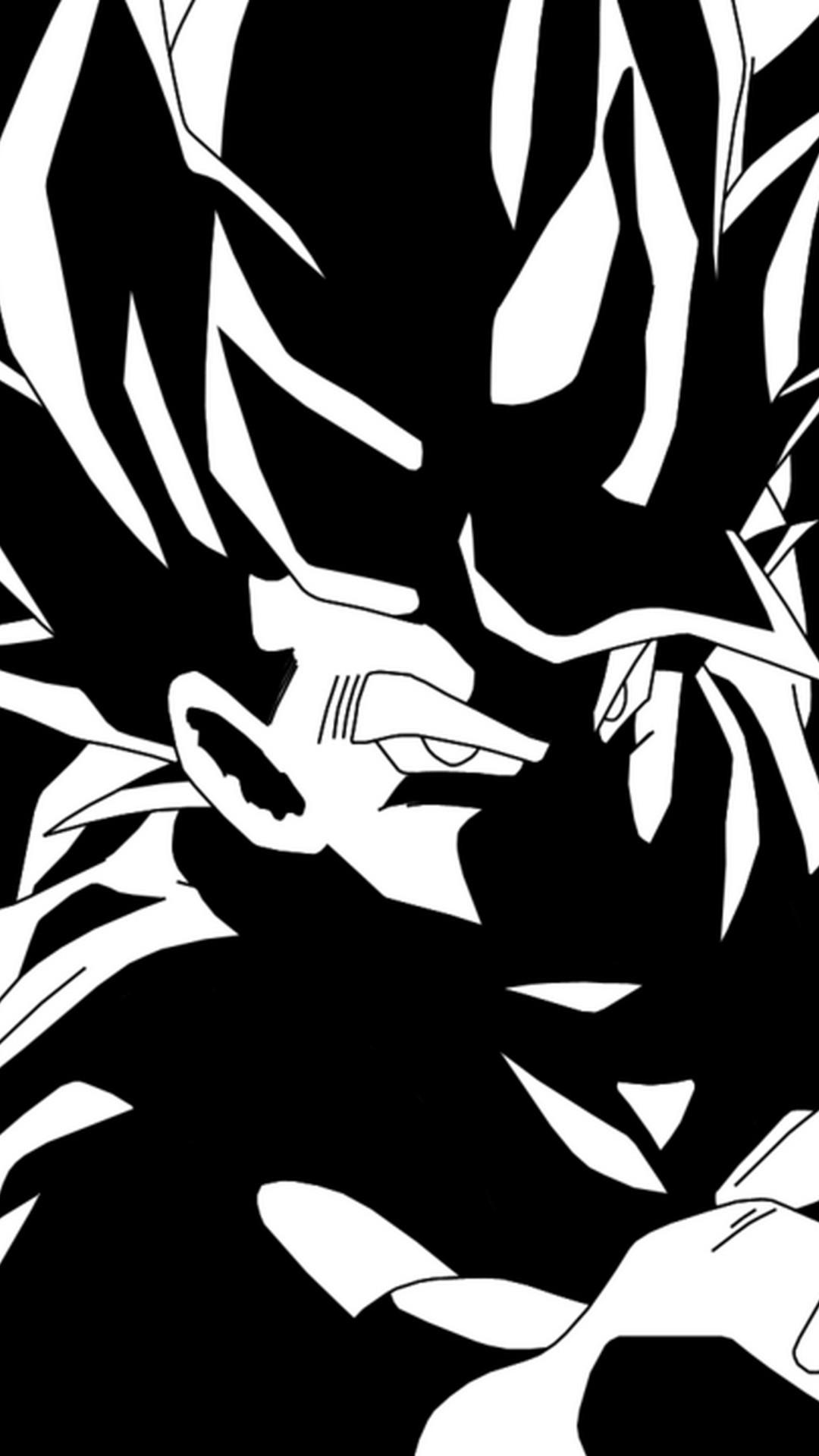 Black and White Goku Wallpapers Top Free Black and White Goku Backgrounds WallpaperAccess