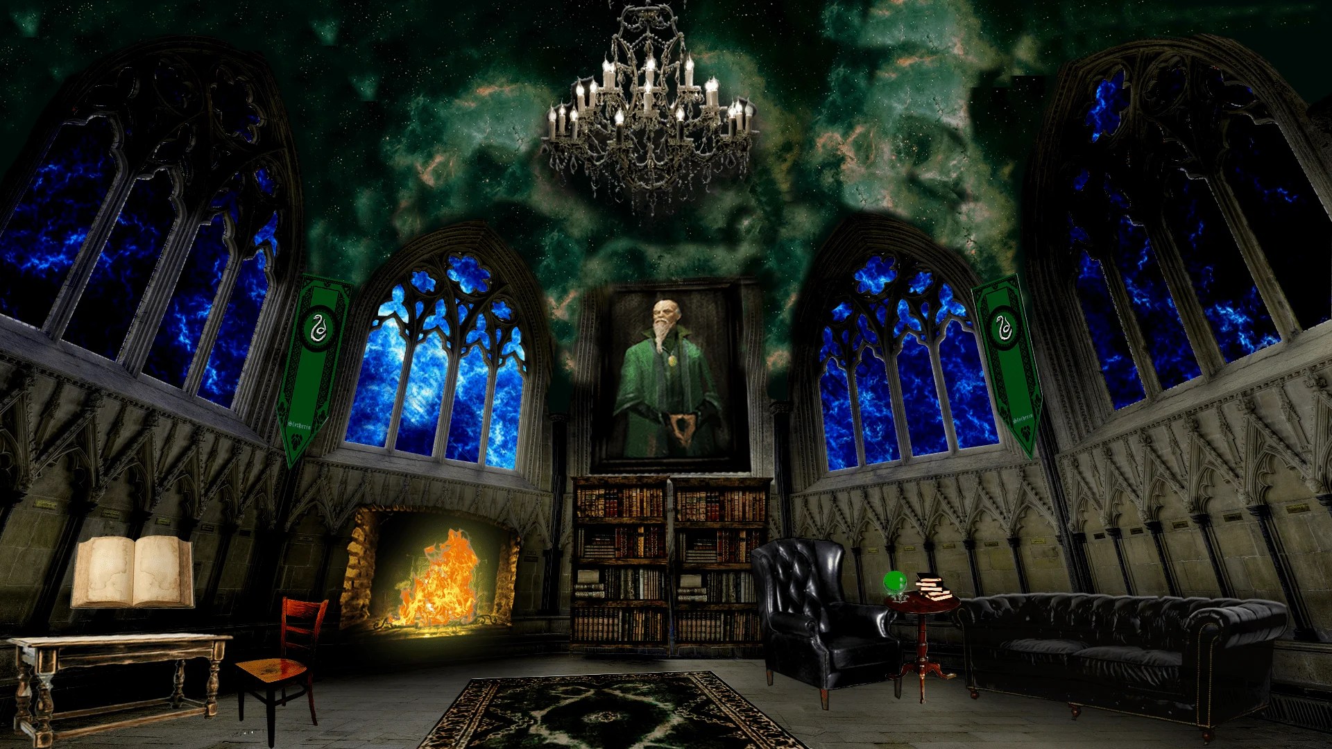 Slytherin Common Room Wallpapers Top Free Slytherin Common Room Backgrounds WallpaperAccess