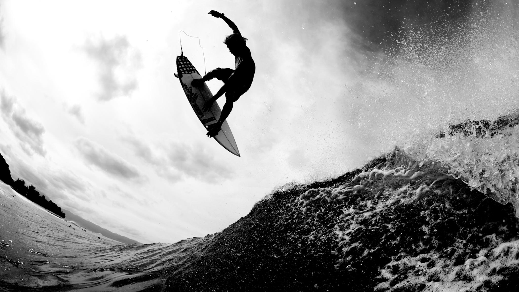 Surfing Black and White Wallpapers Top Free Surfing Black and White
