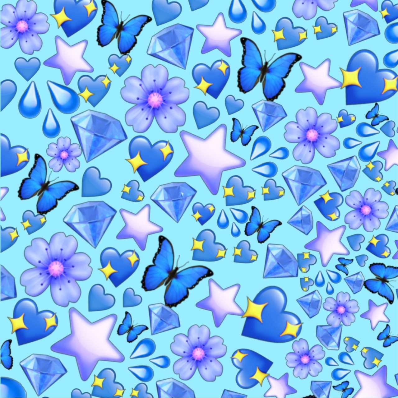 Emoji Blue Wallpapers Top Free Emoji Blue Backgrounds WallpaperAccess