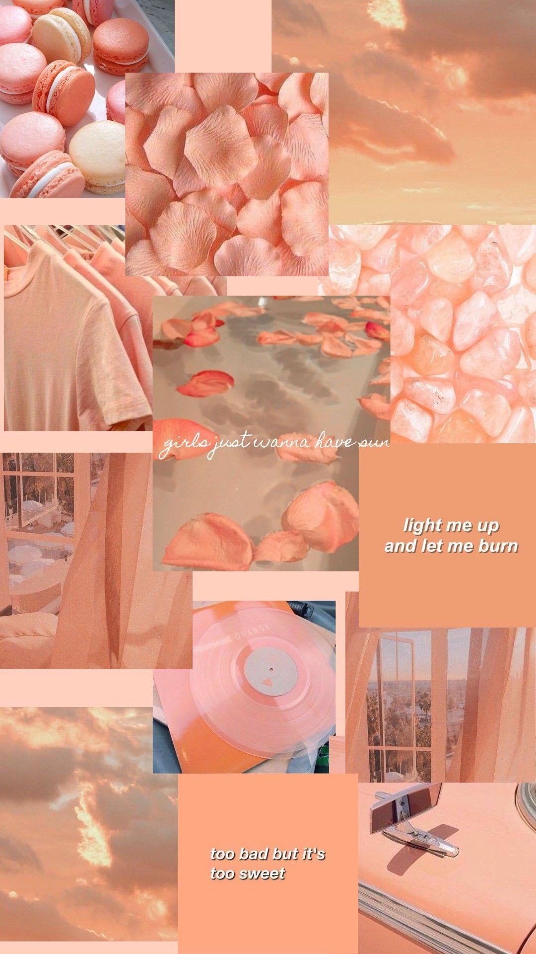 Soft Peach Aesthetic Wallpapers Top Free Soft Peach Aesthetic