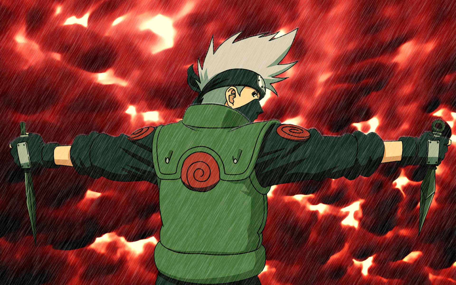 Red Kakashi 4K Wallpaper