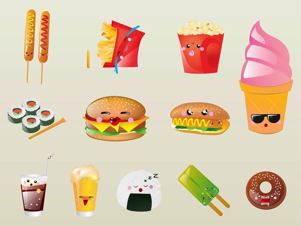 Cartoon Food Wallpapers Top Free Cartoon Food Backgrounds WallpaperAccess