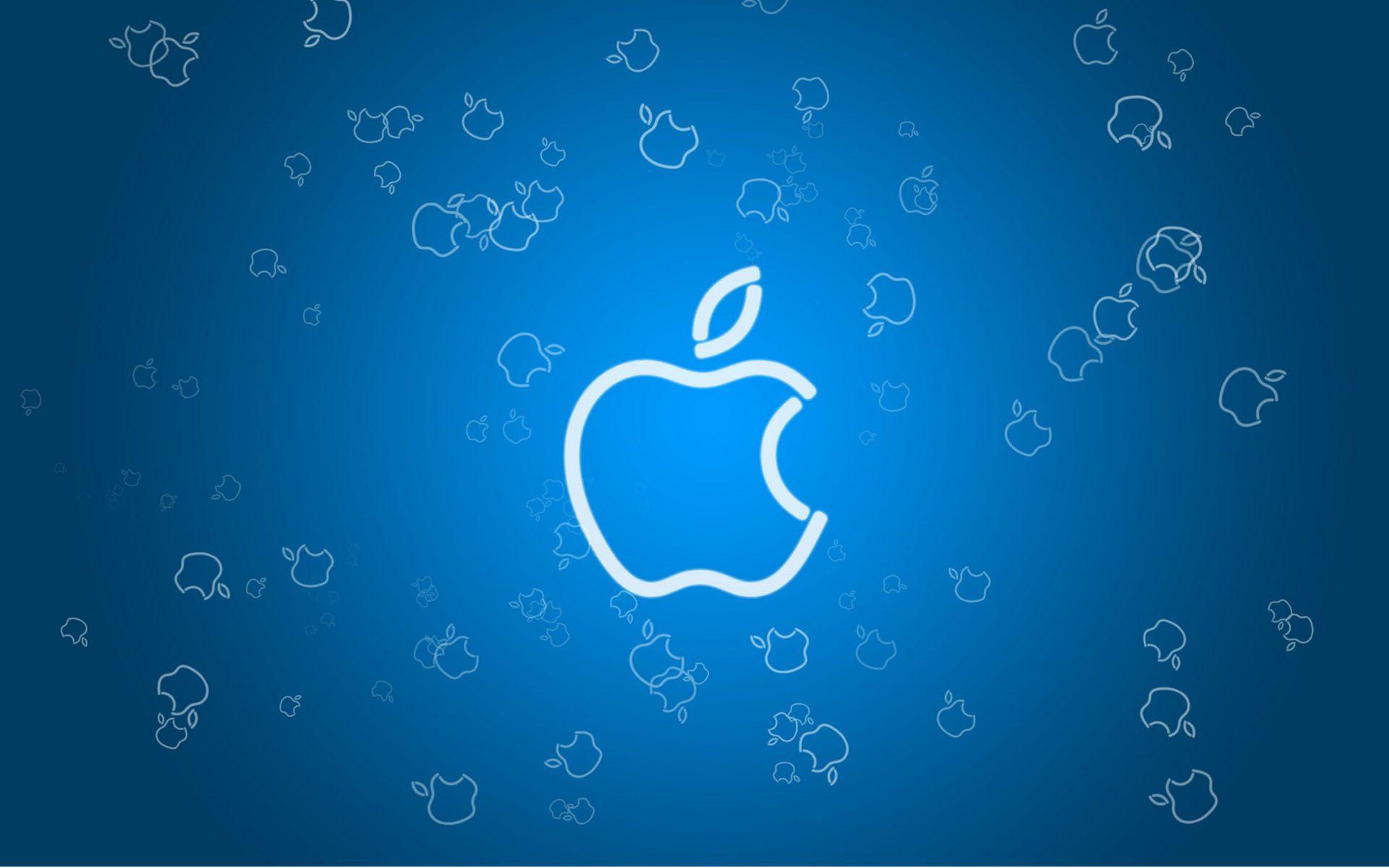 Blue Apple Logo Wallpapers Top Free Blue Apple Logo Backgrounds