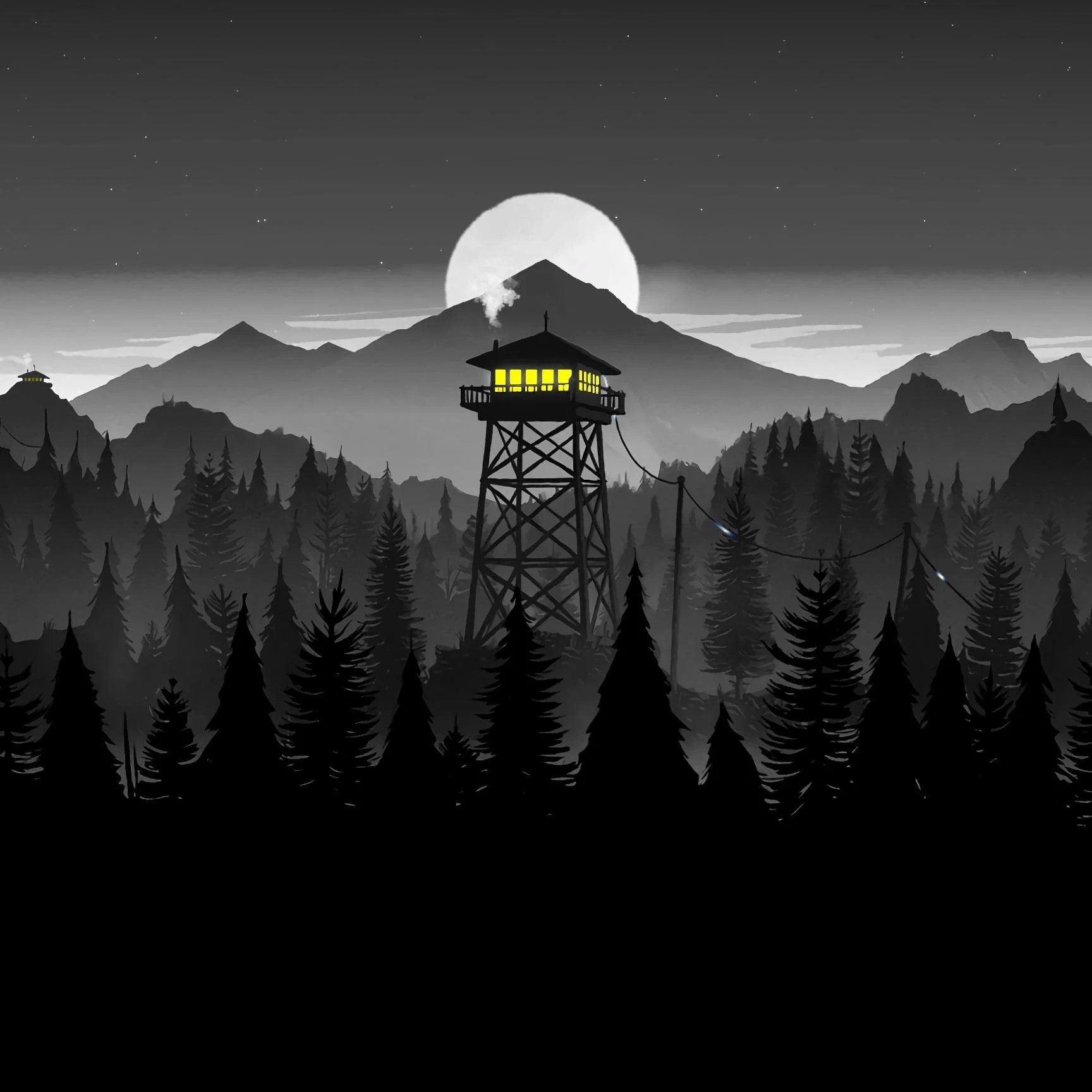 Firewatch Night Wallpaper