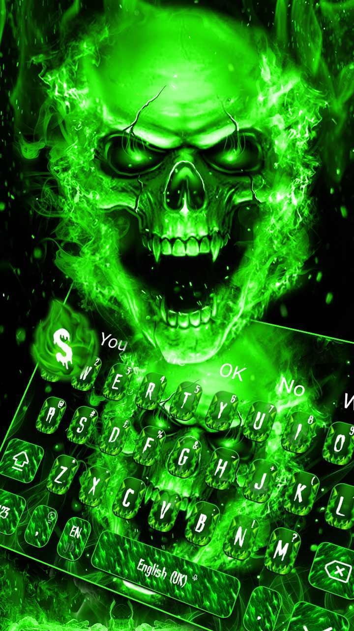 Green Fire Skull Wallpapers Top Free Green Fire Skull Backgrounds