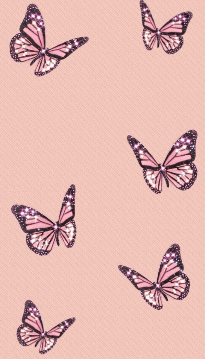 Pink Butterfly iPhone Wallpapers Top Free Pink Butterfly iPhone
