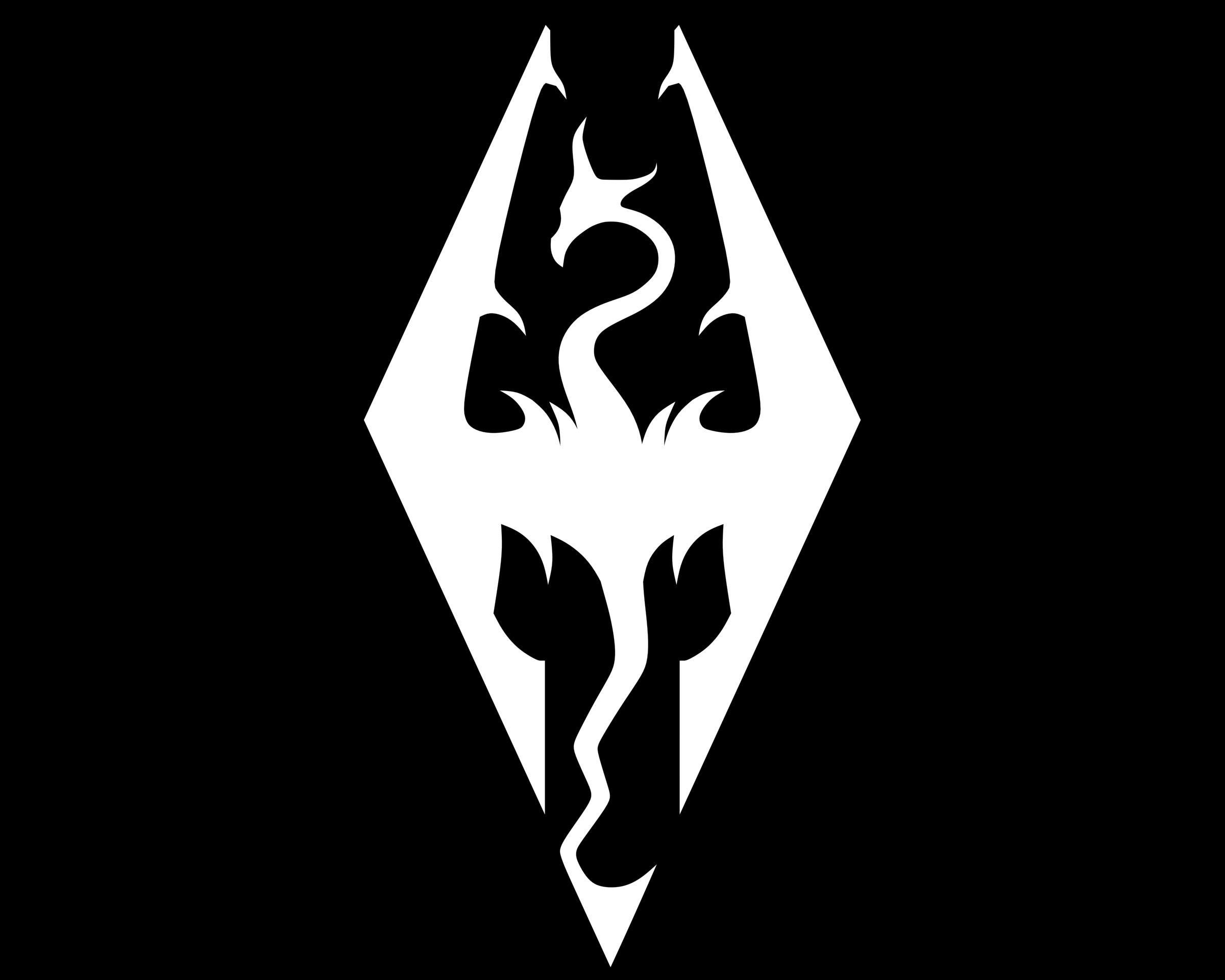 Skyrim Logo Wallpapers Top Free Skyrim Logo Backgrounds