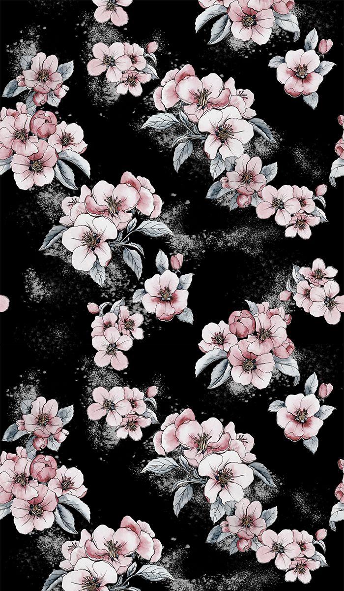 Black Pink Floral Wallpapers Top Free Black Pink Floral Backgrounds