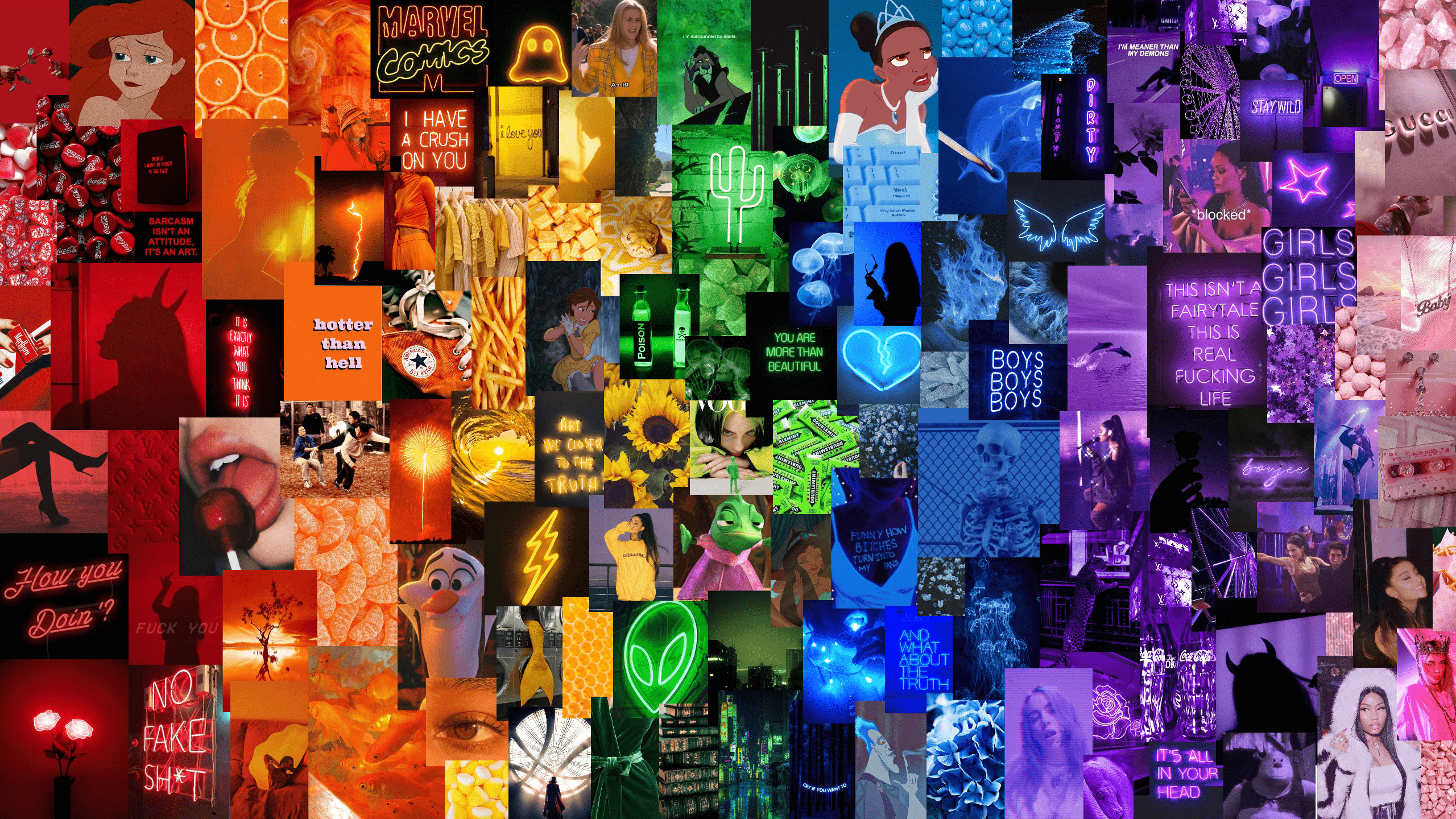 Rainbow Collage Wallpapers Top Free Rainbow Collage Backgrounds