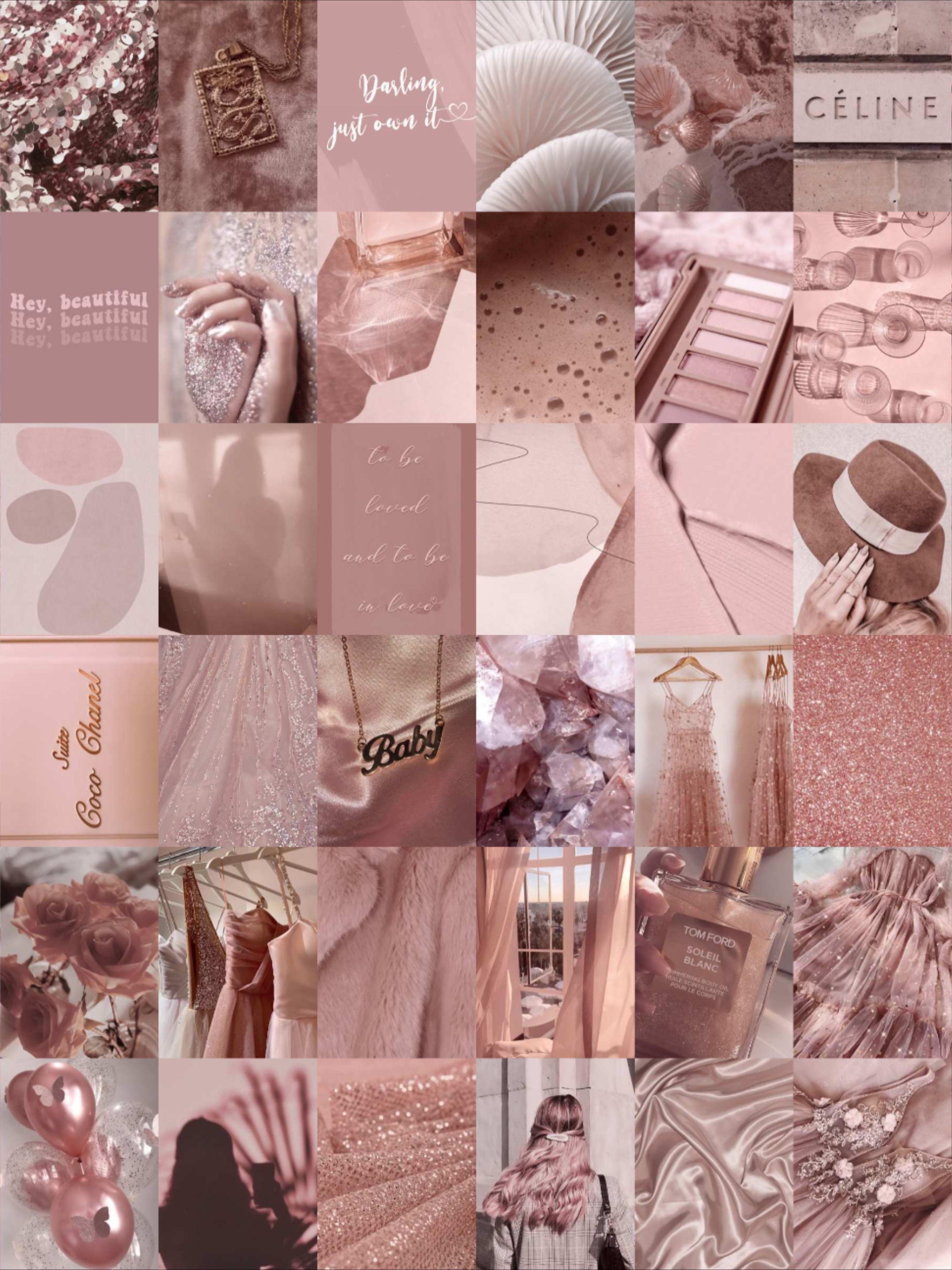 Rose Gold Collage Wallpapers Top Free Rose Gold Collage Backgrounds