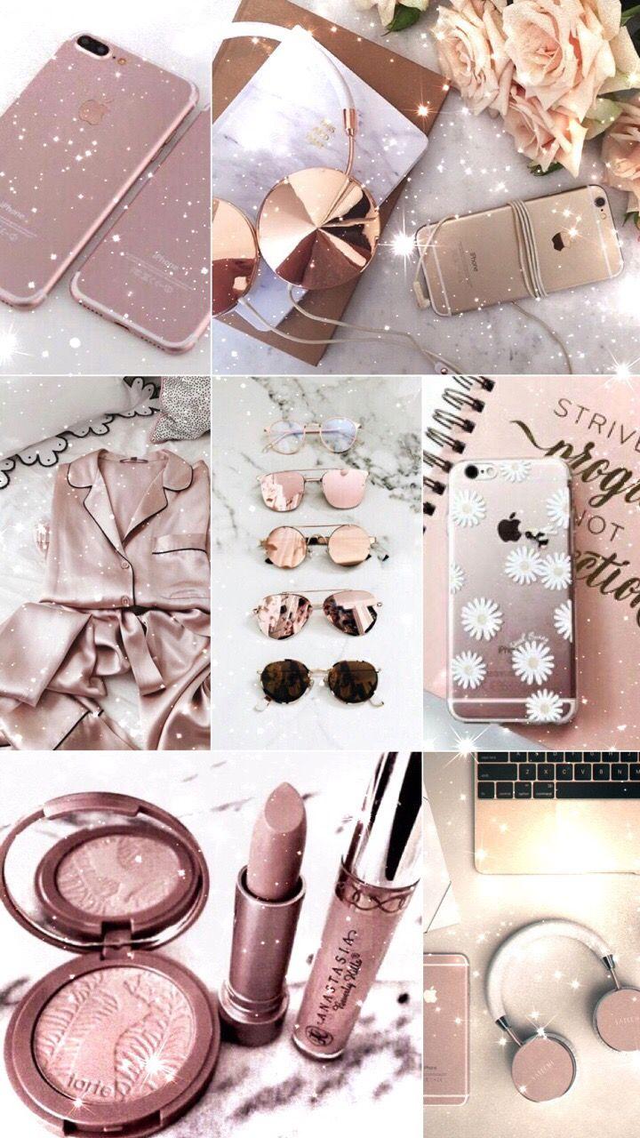 Rose Gold Collage Wallpapers Top Free Rose Gold Collage Backgrounds
