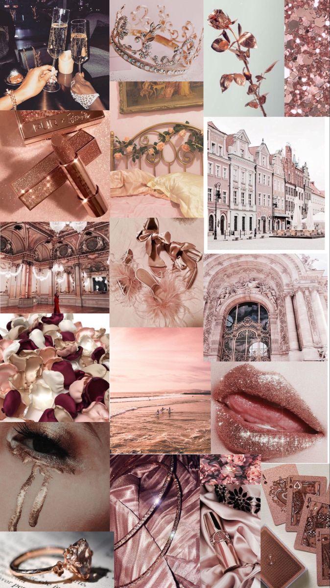 Rose Gold Collage Wallpapers Top Free Rose Gold Collage Backgrounds