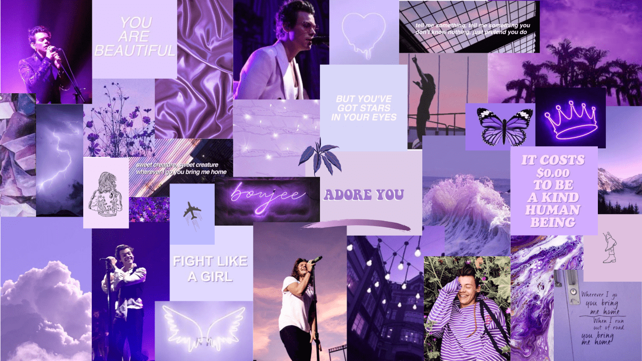 Purple Collage Desktop Wallpapers Top Free Purple Collage Desktop Backgrounds WallpaperAccess