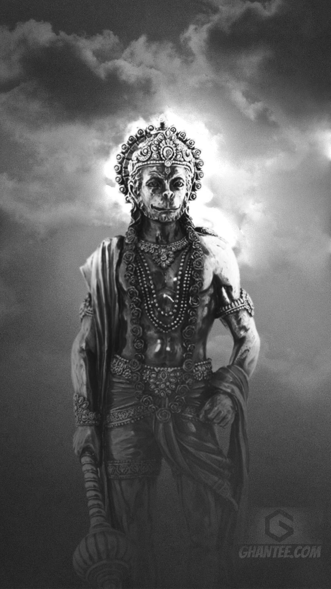 Lord Hanuman Black and White HD Wallpapers Top Free Lord Hanuman