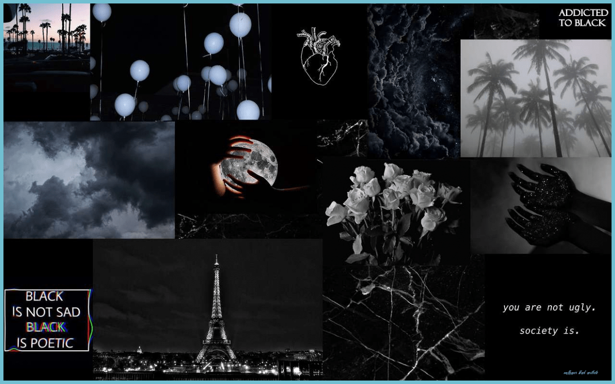 Black Aesthetic Collage Wallpapers Top Free Black Aesthetic Collage